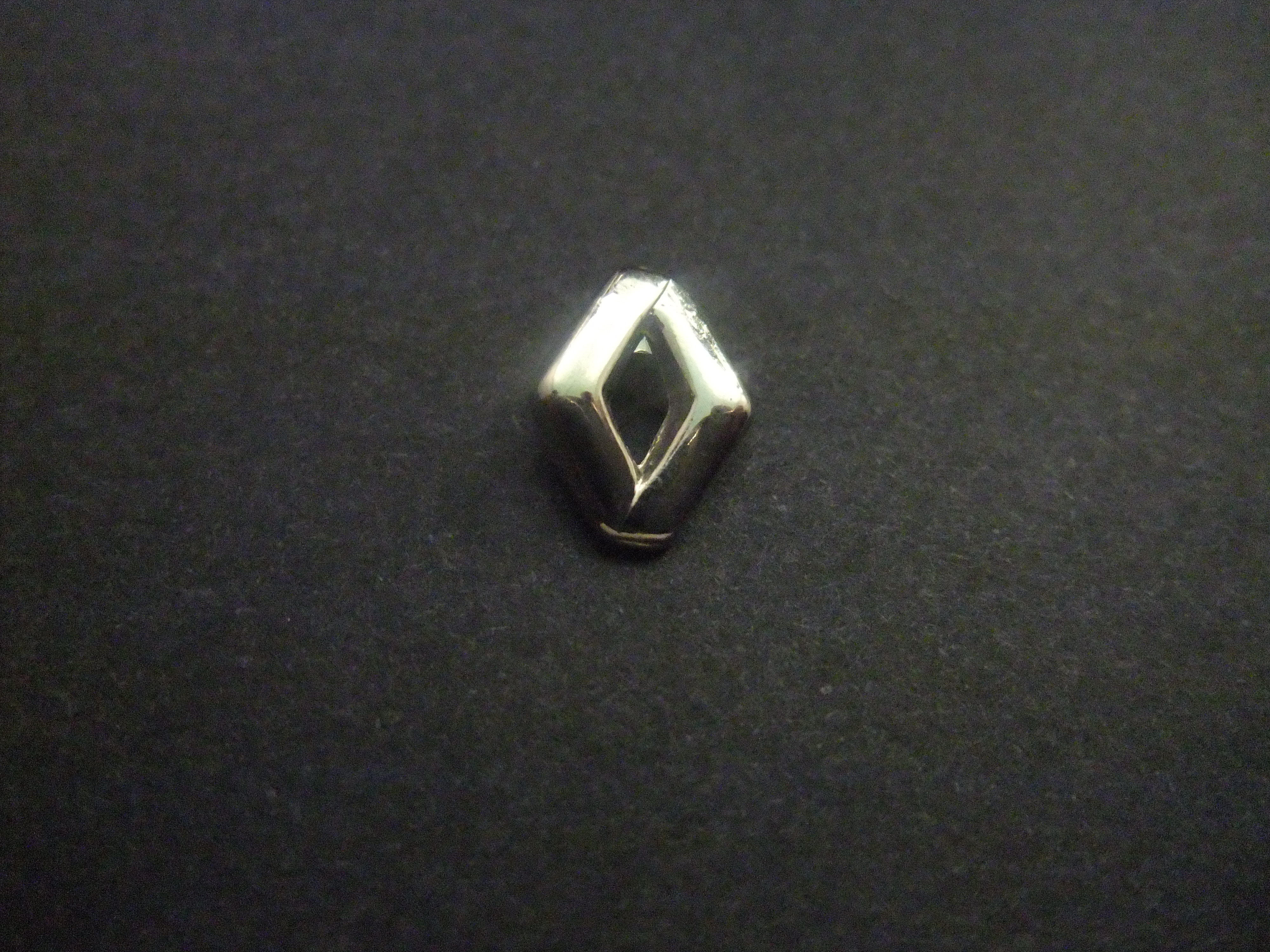 Renault logo zilverkleurig klein model